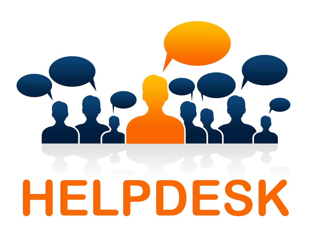 service helpdesk avec prise en main a distance de l'ordinateur de notre partenaire